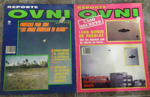 Lote De 2 Revistas Reporte Ovni N°22-24