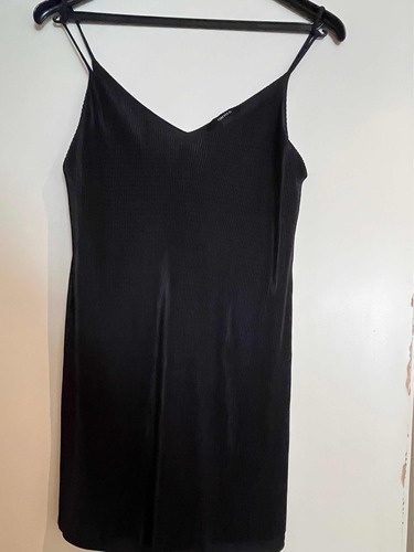 Vestido Negro Forever 21 Plisado A Estrenar