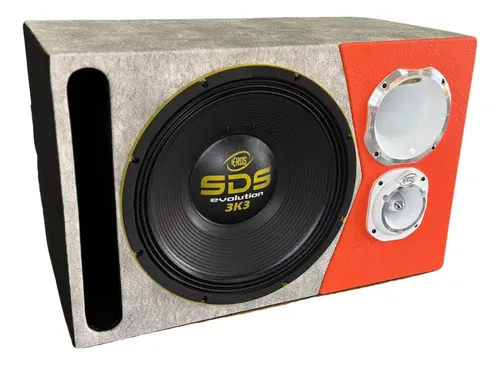 Caixa Trio Automotiva 15p Eros Sds 3k3 E405 Trio 4300w Forte