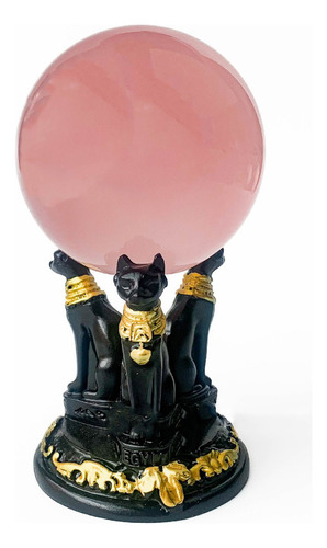 Estatua Del Antiguo Egipto Con Base De Cristal Para Mesa De