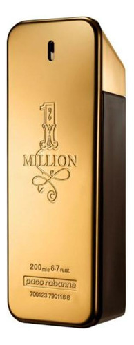 Perfume para hombre 1 Million Paco Rabanne Eau Toilette, 200 ml