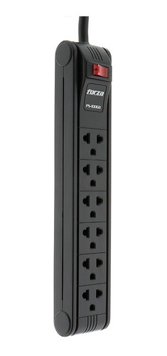 Imagen 3 de 3 de Regleta Forza Ps-1006b De 3 Metros Y 6 Tomas Nema 1680w