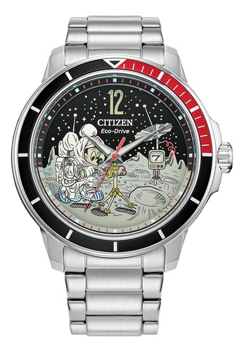 Citizen Eco-drive Reloj De Acero Inoxidable Mickey Astronaut