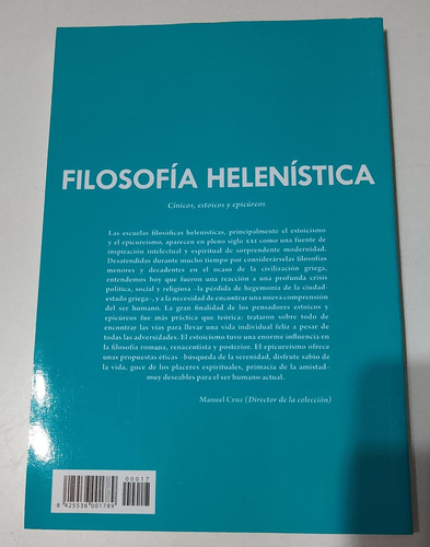 Cínicos Estoicos Y Epicúreos Cardona Filosofía Helenística (Usado)