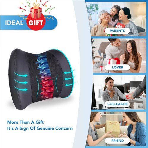 Almohada Lumbar De Espuma Viscoelástica Para Aliviar Dolor D