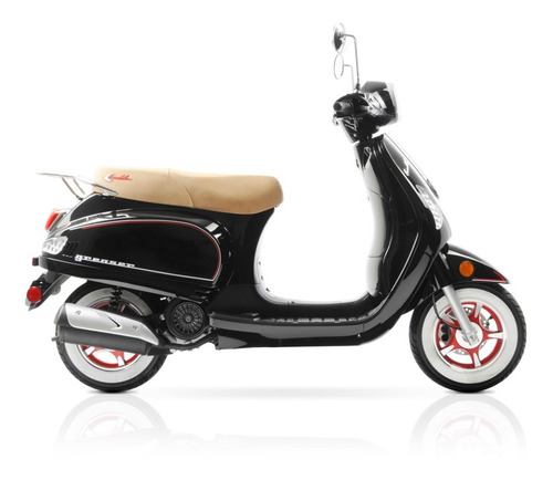 Imagen 2 de 8 de Moto Carabela Greaser 150 Scooter Negro