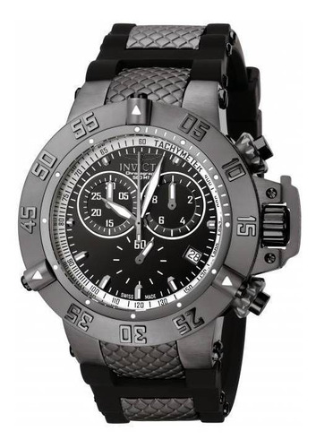 Reloj  Para Hombre 5508 Subaqua Tablero Negro Con