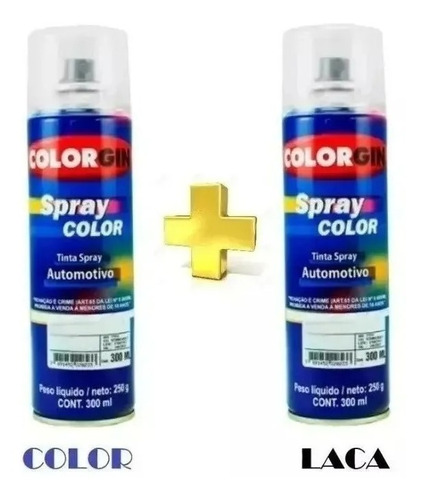 Pintura En Aerosol Para Auto Retoque Bicapa Color + Laca-