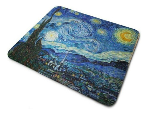 Mouse Pad Noite Estrelada Van Gogh