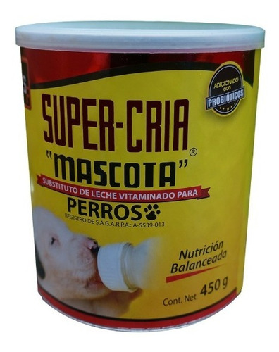 Substituto De Leche Para Cachorros Súper Cria De 450 Gr