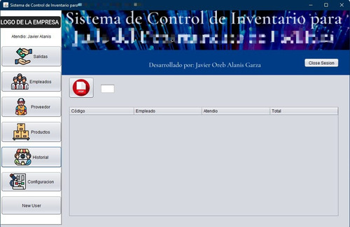 Sistema Control De Inventario