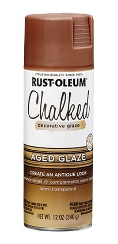Rust Oleum Chalk Patina Semi Transp. Marron En Spray