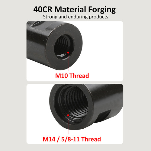 Adaptador De Taladro De Acero Aleado M14 Hembra A 5/8-11 Mac