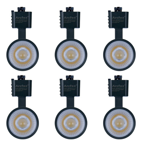 Arcfox Cabezales De Iluminacin Led De 7 W, 3000 K, 2 Cables,