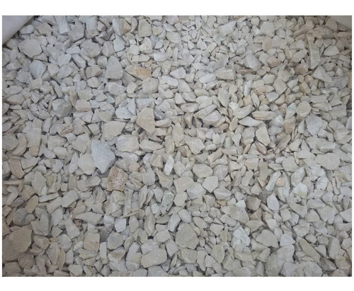 Piedra Partida Blanca Marmol Granza Por 20 Kg
