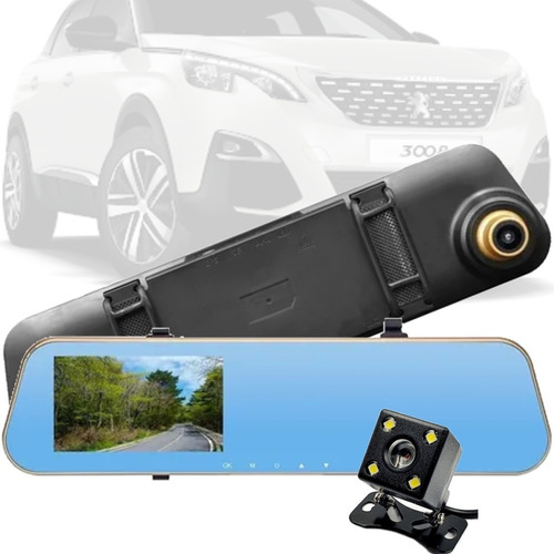 Retrovisor Camera Grav Frontal + Cam Traseira Peugeot 3008