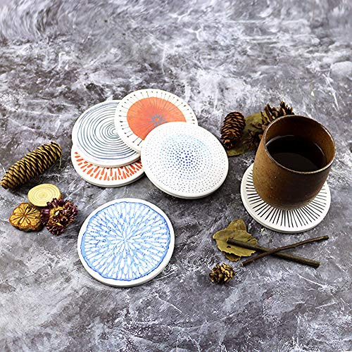 Juego De 6 Posavasos Para Bebidas Absorbentes Posavasos Redo