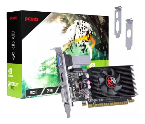 Placa De Video Geforce Gt 710 2gb Ddr3 Pcyes Pvgt7102gb