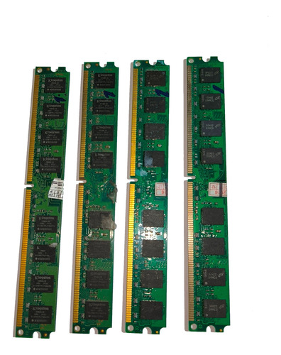 4 Memória Kingston Ddr2 2gb 800mhz Desktop (Usado)