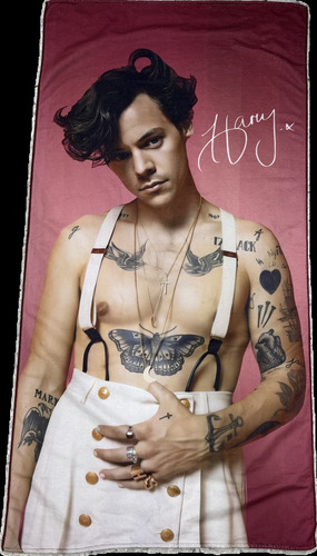 Toalla De Microfibra 150 X 75 Cm - Suave Y Absorbente Rosa Harry Styles