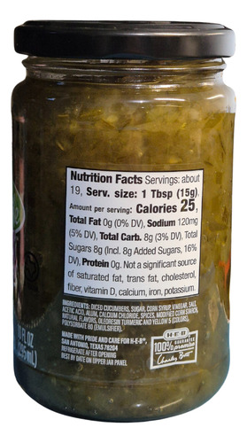 Heb Pickle Me Relish Pepinillos Picados Dulce