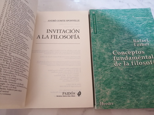 Libro. Conceptos Fundamentales De La Filosofía. Ferber. +1 (Usado)