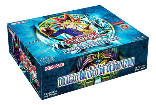 Yugioh Box 24 Booster Lenda Dragão Branco Olhos Blue Konami