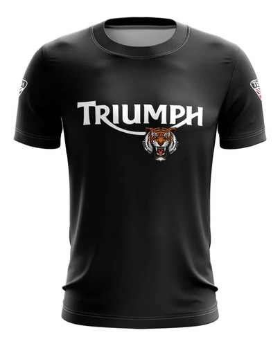 Imagem 1 de 3 de Camiseta Brk Motociclismo Triumph Ride A Tiger Com Fpu 50+