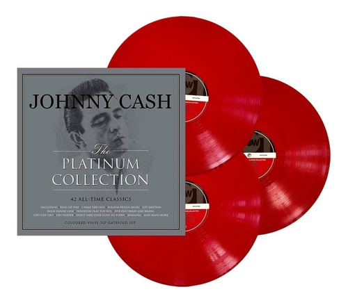 Lp Johnny Cash Triplo Platinum Collection Importado Lacrado