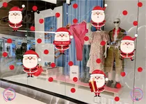 Comprar Adesivo Decoração Vitrine Loja Feliz Natal Papai Noel Loja