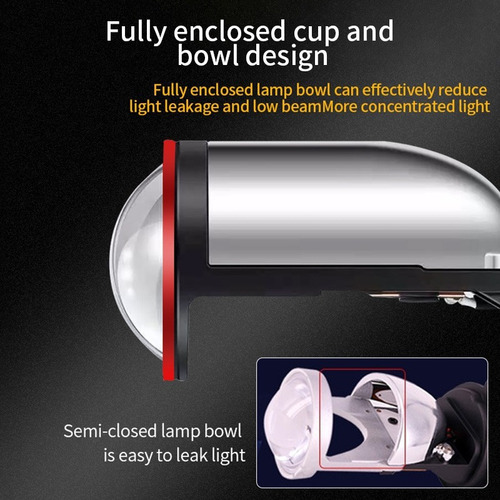 Kit De Lentes De Proyector Led H4 Conversión De Faros Delant