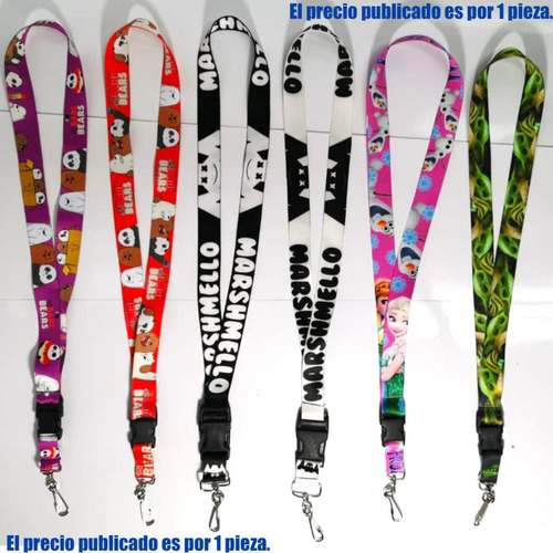 Imagen 4 de 5 de Lanyard Correa Porta Gafete Free Fire Gears Of War Joker