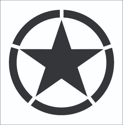 Estrela Militar 6cm Refletiva