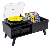 Comprar Estante Para Discos De Vinil Com Espaço Para Toca Discos 