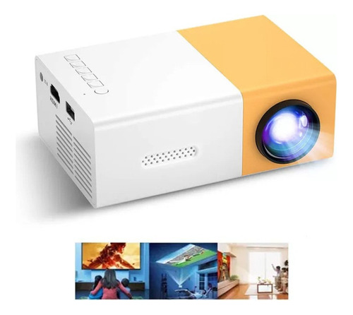 Proyector Led Portátil De Cine En Casa 3d Yg300