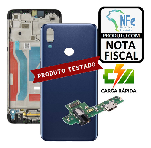 Chassis Para Galaxy A10s A107m + Tampa + Placa M15 + Turbo!