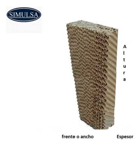 Filtro P/ Enfriador 16x03x40pulg 40x7.6x101 Cm/ Simulsa