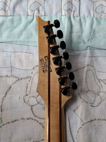 Guitarra Ibanez Rga 7 Diestro Negro Arce (Usado)