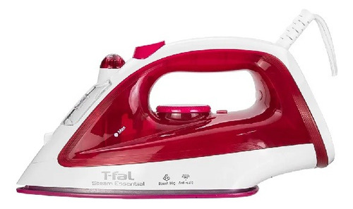 Plancha De Vapor T-fal Steam Essential Fv1052 Ceramica 1160w Color Rosa Chicle