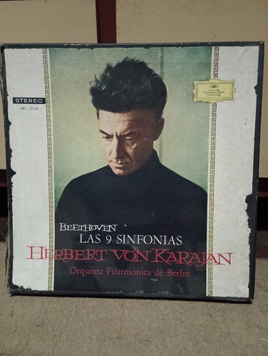 Caja 6 Vinilos Beethoven Las 9 Sinfonias H.v. Karajan Berlin (Usado)