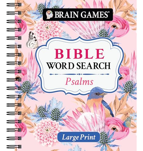 Book : Brain Games - Large Print Bible Word Search Psalms..