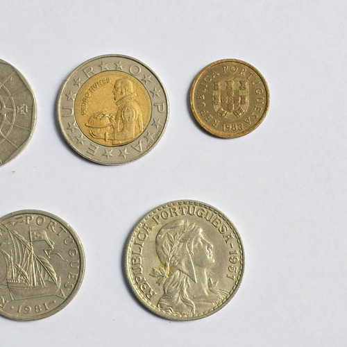 11 Moedas De Portugal 100 50 20 10 5 2,5 Escudos 1951 A 1991 (Usado)