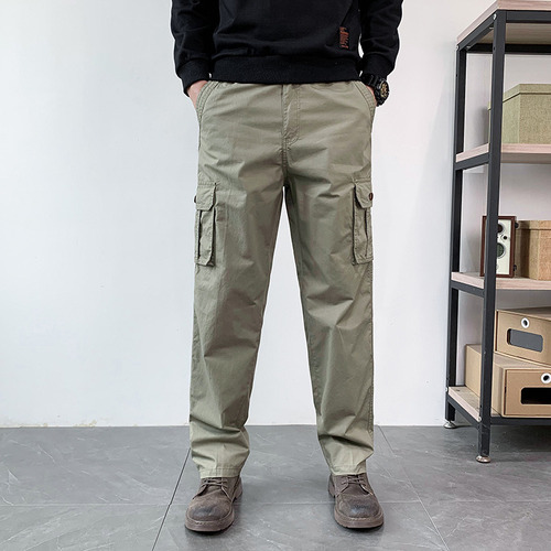 Pantalón De Primavera De Algodón Para Hombre, Overol Moderno