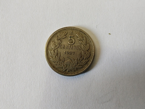 Moneda Chile 5 Centavos 1927 Níquel (x702