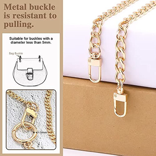 4 Piezas 40 Cm Cadena De Oro For El Bolso Cadenas De Moda