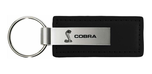 Llavero - Ford Mustang Gt Cobra Black Leather Key Chain