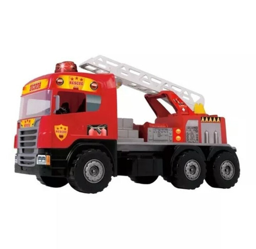 Caminhão Bombeiro Sirene Com Sons E Luzes 5056-magic Toys