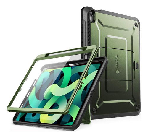 Funda Para iPad Air 4 Supcase Protector Incorporado Verde