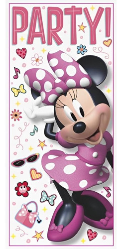 Unique 79251 Disney Iconic Minnie Mouse Door Party Post...