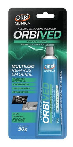 Adesivo Silicone Multiuso Orbived 50g Incolor | Orbi Química